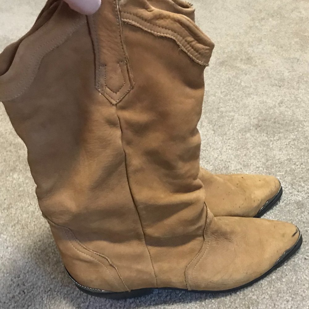 Vintage eagle slouch cowboy boots - Picture 2 of 9